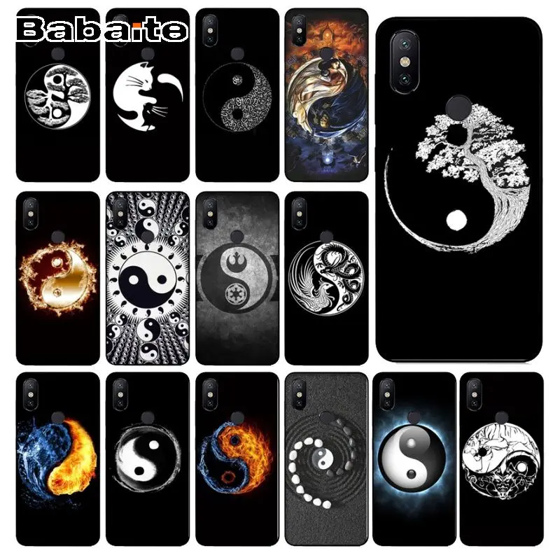 Coque Para Redmi 7 Yin Yang Impresion China Dibujo Funda Para