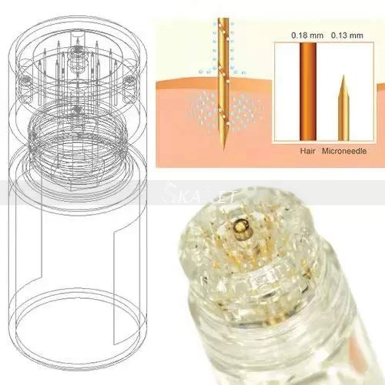 Новая игла Hydra titanium 64/20 Pin Гиалуроновая кислота уход за кожей эссенция против морщин лечение шрамов