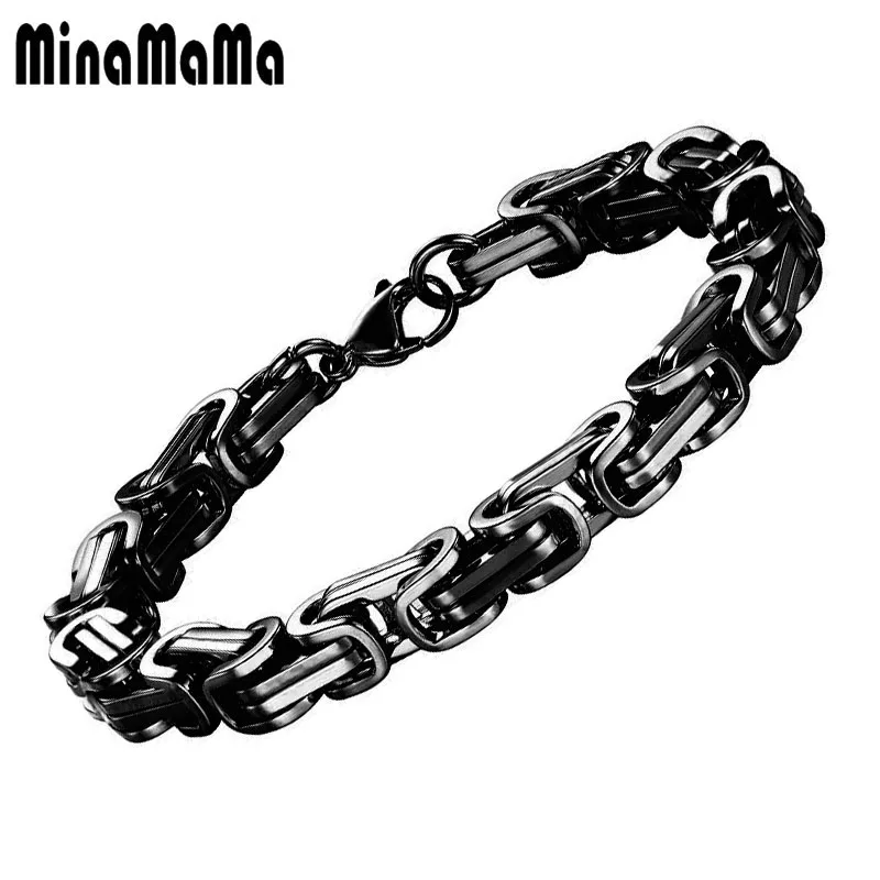 Высокое качество, браслет на цепочке для мотоцикла, браслет из нержавеющей стали в стиле панк, браслет на цепочке для женщин и мужчин, очаровательные ювелирные изделия