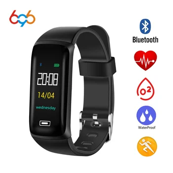 

696 MJ05 Smart Band IP67 Waterproof Color Screen Bracelet Blood Pressure Heart Rate Monitor Sports Wristband For Iphone Android