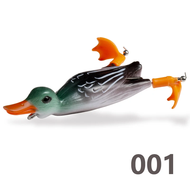 hunthouse splashing duck pike lure splash feet floating Bass 140mm 21.8g  freshwater soft Lures for fishing silicone bait lw240