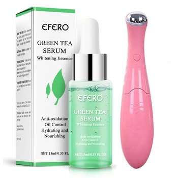 

Hyaluronic Acid Green Tea Oil Contorl Anti Acne Whitening Face Cream Nourishing Peptide Anti Wrinkle Face Serum Eye Massager