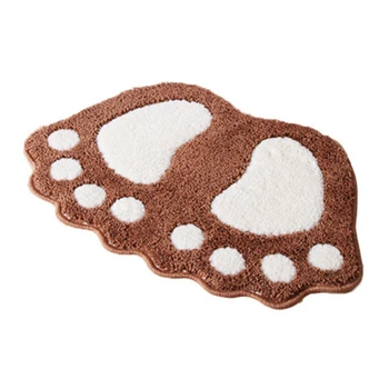 

Feet Bathroom Non-Slip Floor Mats Carpet Toilet Water-Absorbent Non-Slip Foot Mats Door Mat
