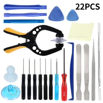 

22Pcs Mobile Phone Repair Tools Multitool Screwdriver Set Screen Opening Suction Cup for Tablet iPhone iPad Laptop