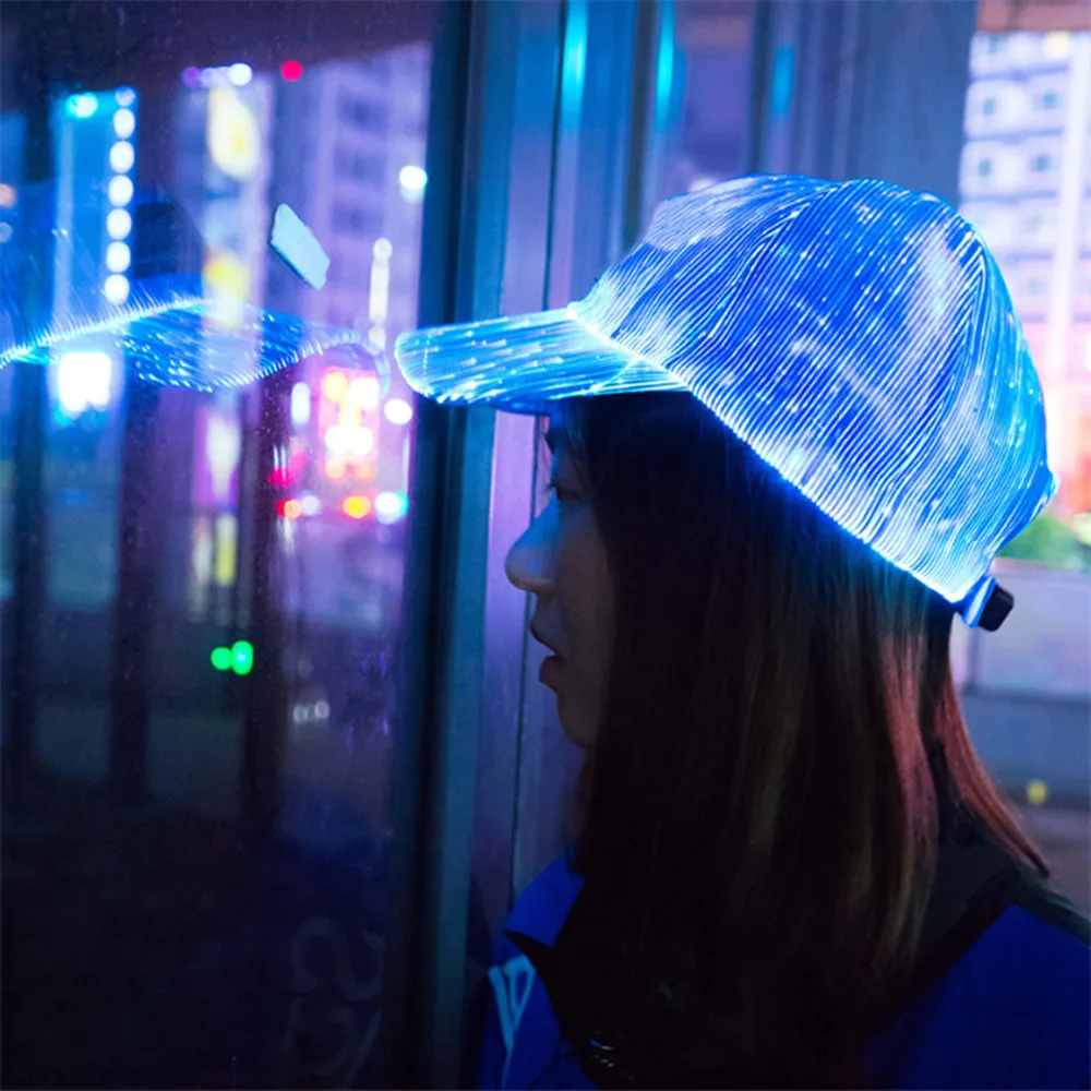 LED Hat - Customizable, Rechargable, Lightweight