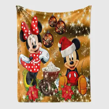 

Disney Mickey Minnie Christmas Tapestry Cartoon Wall Hanging Room Sky Carpet Dorm Tapestries Art Home Decoration Accessories