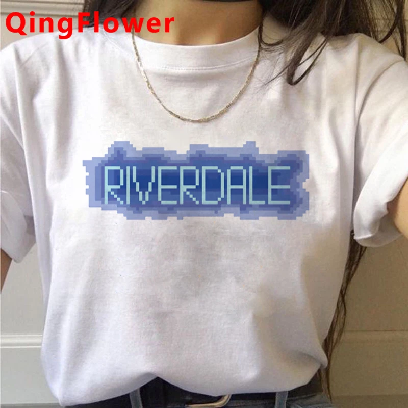 Riverdale Southside Serpents Harajuku T Shirt Women Ullzang Snake Print Summer T-shirt Funny Cartoon Tshirt 90s Top Tees Female