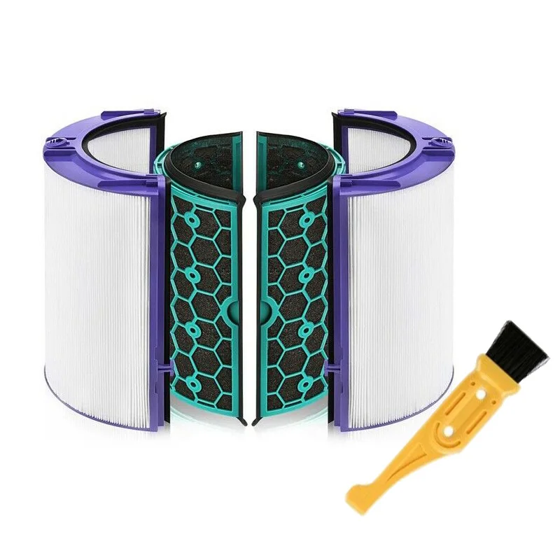 Сменные внутренние фильтры, внешний фильтр, чистящая щетка для Dyson TP04