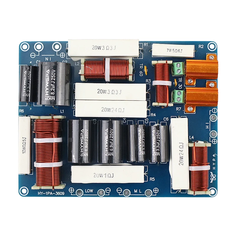 GHXAMP 600W 3 Way Crossover Audio Board Treble Mid Woofer HIFI 8-12 inch Loudspeaker divider 1pcs