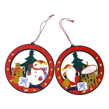 

Christmas Crafts Wit Decorative Light Wooden Bedroom Hanging Decoration