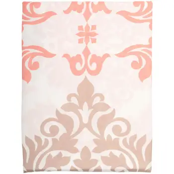 

s Coral Damask Shower Curtain