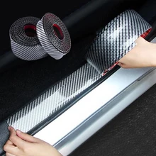 Car Stickers 5D Carbon Fiber Rubber Styling Door Sill Protector DIY Door Sill Protector Edge Guard Car Stickers Car Accessories