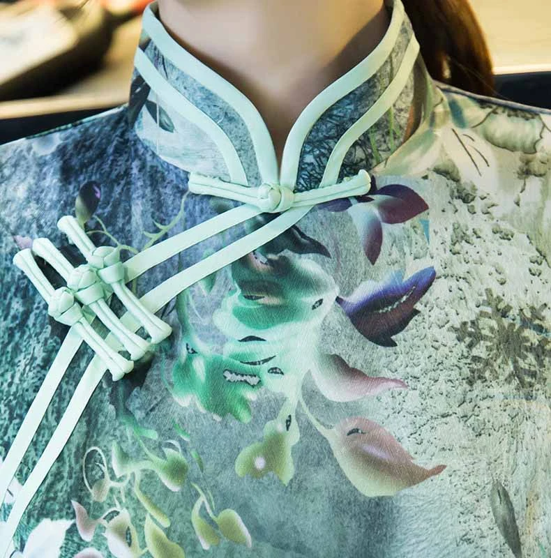 Современный Cheongsam традиционное китайское вечернее платье длинное Qipao размера плюс женская одежда Восточный стиль платья для вечеринок Китай Chipao