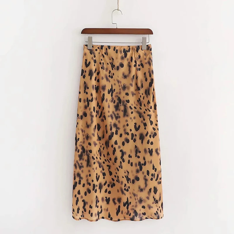 Летние юбки женская одежда 2020 Повседневная Длинная юбка с принтом высокой талией