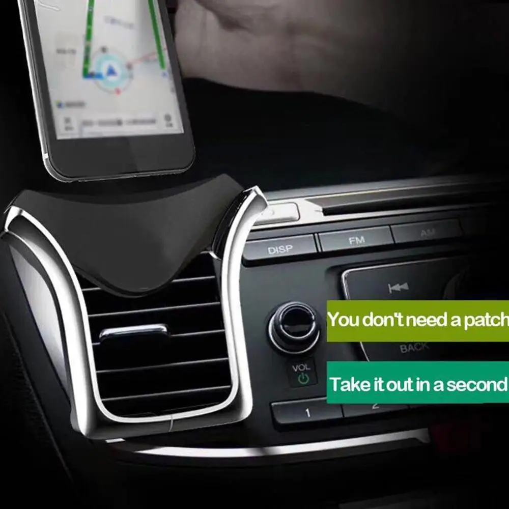 Автомобильный gps держатель телефона Автоматическая нагрузка индукционный кронштейн навигационный кронштейн вентиляция воздуха держатель в автомобиль