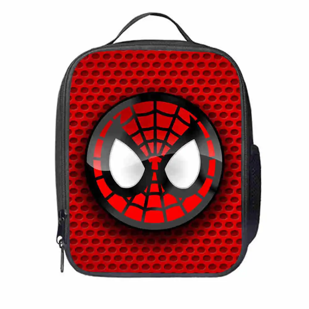 Food 1 3 шт./компл. супергероя Spideran детская одежда для отдыха для мальчиков и девочек, школьная сумка, мультяшный рюкзак Человек-паук школьная сумка для детей студенческий Рюкзак Mochila - Цвет: Food 1