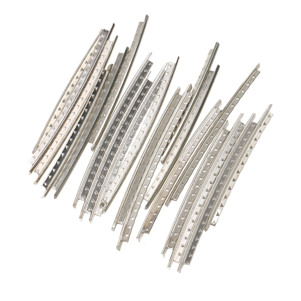 24Pcs Copper Fret Wire Fretwire Set 2.2mm Silver Tone For Electric Guitars