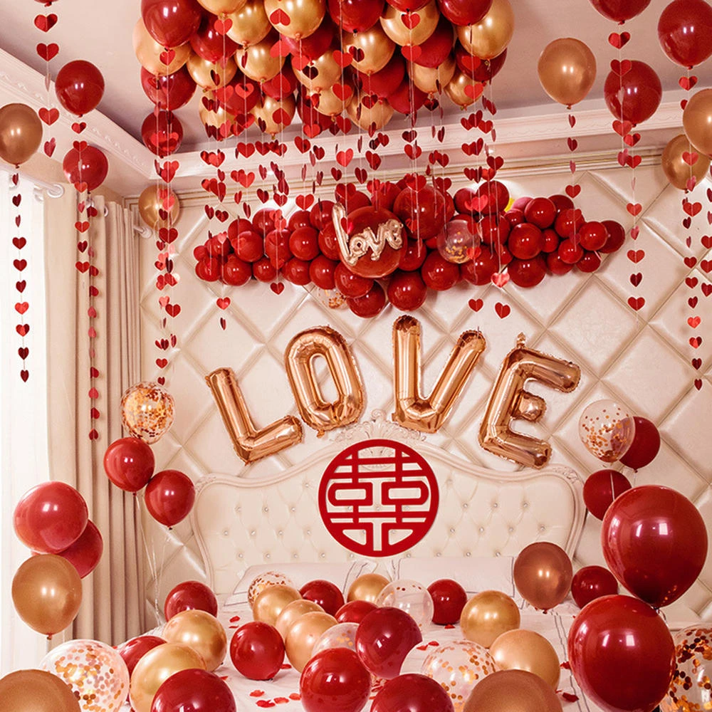 geweer bijzonder verkoudheid 1Set Bruiloft Huwelijk Kamer Voorstel Arrangement Ballon Decoratie  Valentijnsdag Romantische Ballon Set Slaapkamer Ballon Pakket|Ballonnen &  Accessoires| - AliExpress