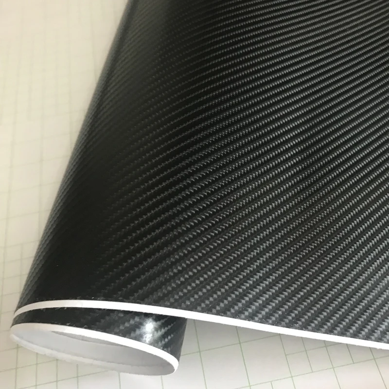 Autofolie 5 Meter 3D 4D 5D 6D Carbon Faser Vinyl Wrap Abdeckfolie