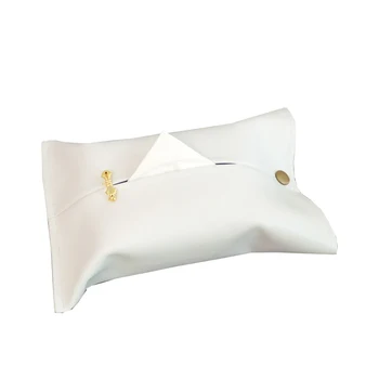 

Creative Car Tissue Box Container Cute White Vintage Tissue Box Cover Leather Dispenser Caja Papel Higienico Storage Box EA60ZJ
