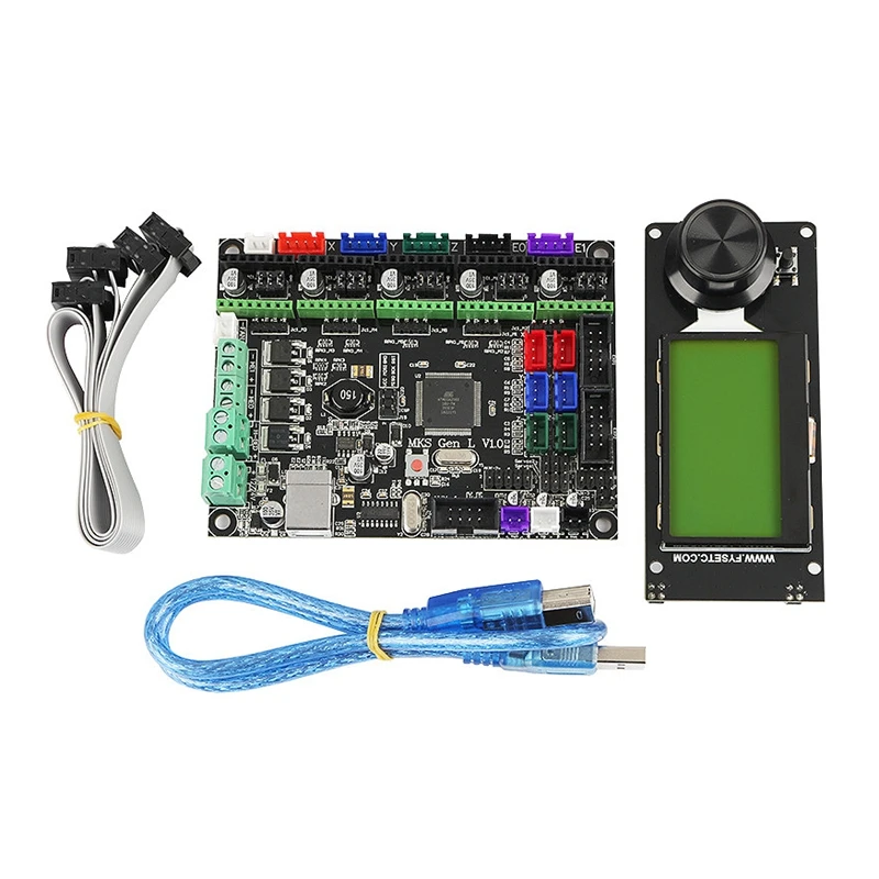 Аксессуары для 3D-принтера Mks Gen L+ Mini12864 ЖК-дисплей Поддержка Marlin Diy Kit