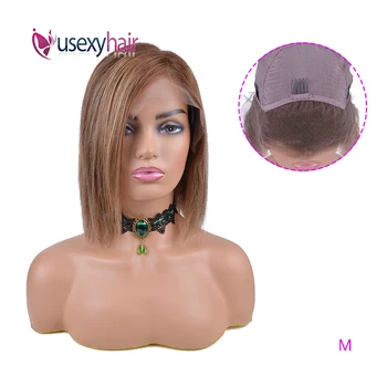 

USEXY 13X4 Lace Front Human Hair Wigs Short Straight Bob Wig 150% Density Brazilian Remy Hair Wigs For Black Women