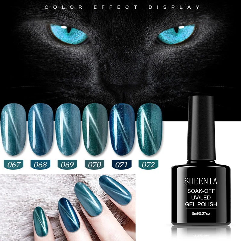 

Nail Art 3D Chameleon Cat Eyes UV Gel Polish Soak Off Magnetic Nail Varnish Semi Permanent Led UV Gel Varnishes Manicure Lacquer