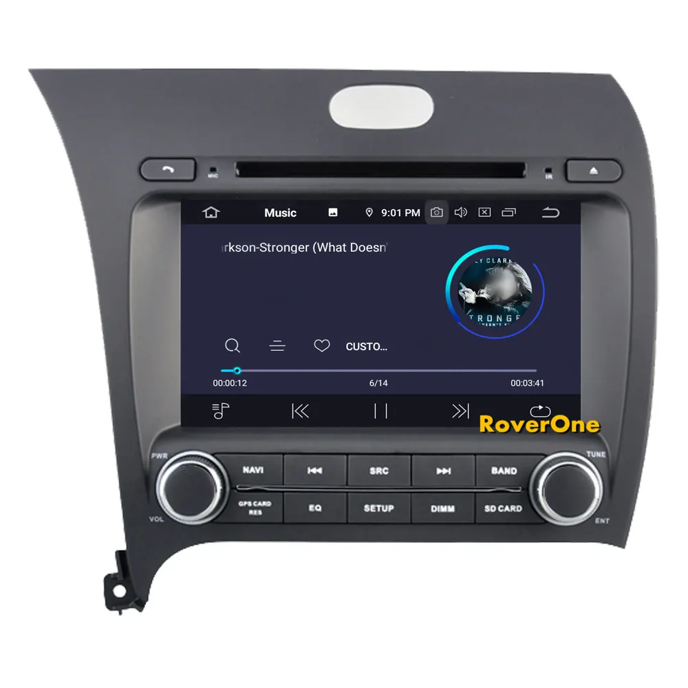 Cheap RoverOne Car Multimedia Player For Kia Cerato K3 Forte 2013+ Android 9.0 Autoradio GPS Navigation Bluetooth Radio Stereo DVD 8