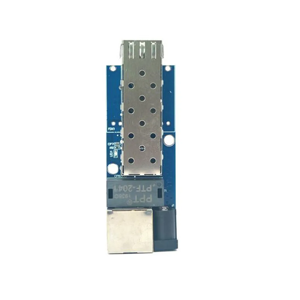 10/100/1000M SFP Slot Mini Fiber Media Converter 10/100/1000Base-TX to 1000Base-FX Transceiver (FMC-GE8213-MIN-PCBA)