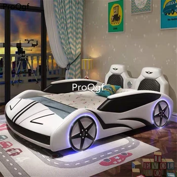 

Prodgf 1Pcs A Set Children Car Shape Boy Like Bed white color three size choice