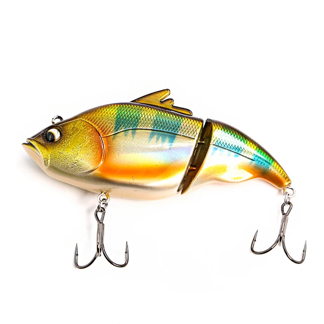 B&U 120mm Vibration Wobblers Fishing Lure Lipless Crankbaits Sinking Hard Bait Plastic Artificial VIB Bait Bass Fishing Tackle GOLD