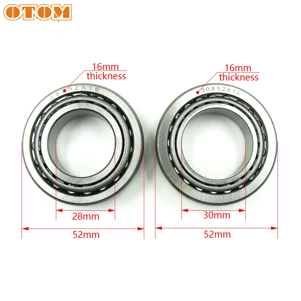 Motorcycle Steering Stem Bearing Wheel Column Ball Bearings 22-1001 Deep Groove Ball Bearing for Yamaha YZ125 YZF250 400 426 450 WR250/400F Motocross