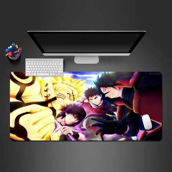 

Naruto Fight Handsomely Mouse Pad Gamer Higt Quality Gaming Mousepad Fashion Computer Keyboard Desk Mat Large Play Mats