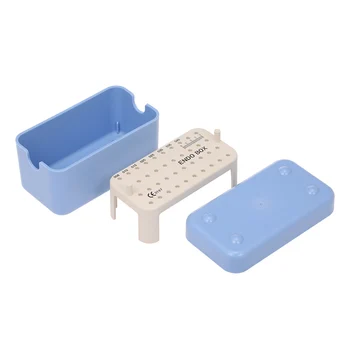 

40 Holes Dental Plastic Endo Box With Ruler Files Bur Holder Blocks Stand Clean Autoclavable Sterilization Case Tools