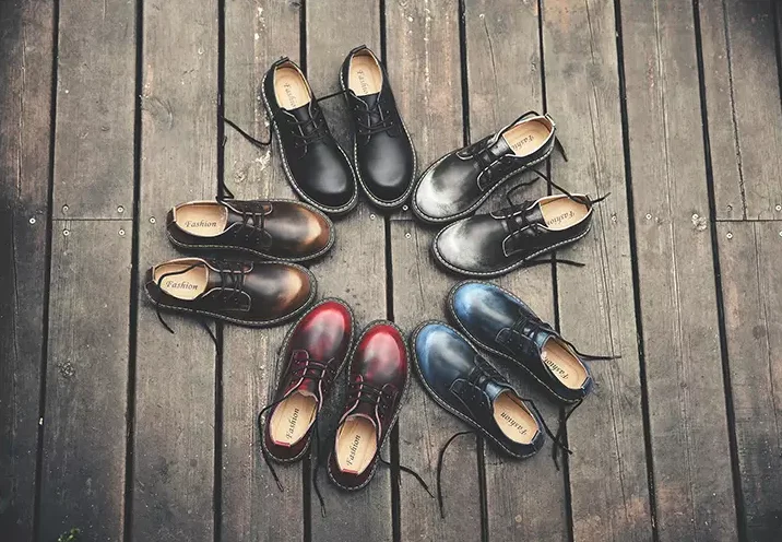 

Men PU Leather Fashion Shoes Low Heel Fringe Shoes Dress Shoes Brogue Shoes Spring Ankle Boots Vintage Classic Male Casual YK428