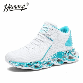 

2020 High-top flyknit men's shoes platform sneakers basket homme comfortable thick soles casual shoes ankle boots big size 39-48