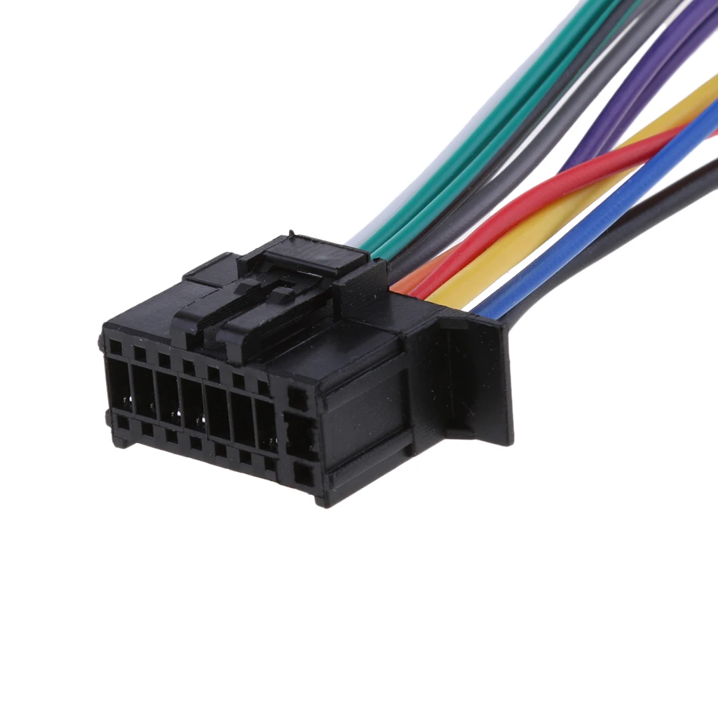 Car Wiring Car ISO Harness Head Cable for Pioneer 16-Pin ISO (Female) Stereo Radio Wire Adapter Plug Wiring Connector Cable