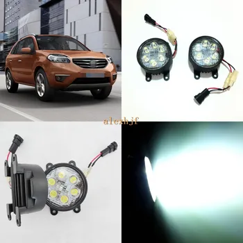 

July King 18W 6LEDs H11 LED Fog Lamp Assembly Case for Renault Koleos 2012-2016 etc, 6500K 1260LM Daytime Running Lights