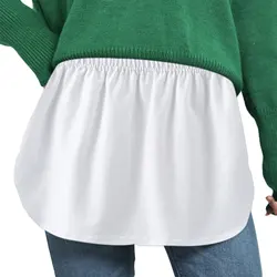 Adjustable Fake Top Lower Layering Sweep Half-Length A Version Clothing Match Lower Skirt Hem Add Layering