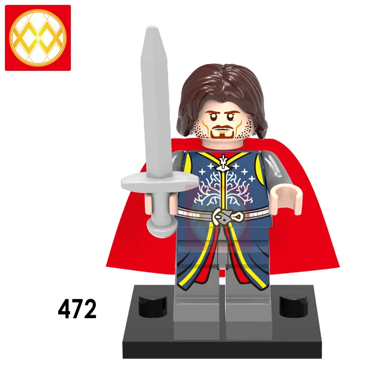20 PCS/LOT KT1032 The Lord Of The Rings Classic Medieval Knight Noldo Warrior Golodh Action Building Blocks Toys For Children - Цвет: Абрикосовый