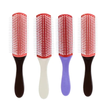

1pc Cushion Brush Hair Styling Brush Wheat Straw Detangle Hairbrush Salon Hairdressing Straight Curly Hair Comb