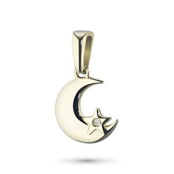 

Pendant made of yellow gold with diamond e0301pd04201596