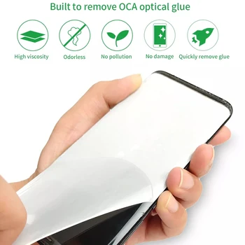 

RL-053 50pcs LCD Screen Remove OCA Rework Glue Tape for IPHONE Android Mobile Phone 5.6 inches 6.7 inches lcd