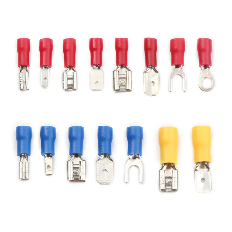 280PCS Surtido Crimp Spade Terminal Kit de conector de cable de alambr 280PCS Surtido Crimp Spade Terminal Kit de conector de cable de alambr
