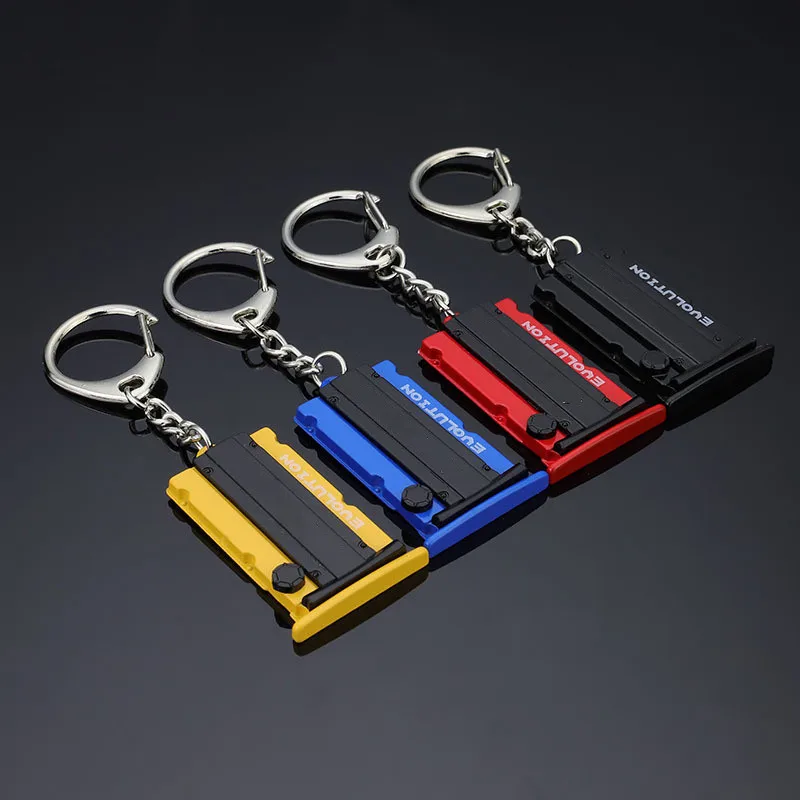 

Metal Car Engine Cover Keychain Keyring for Honda Mitsubishi Nissan with Auto Logo Emblem Badge Gift CNYOWO
