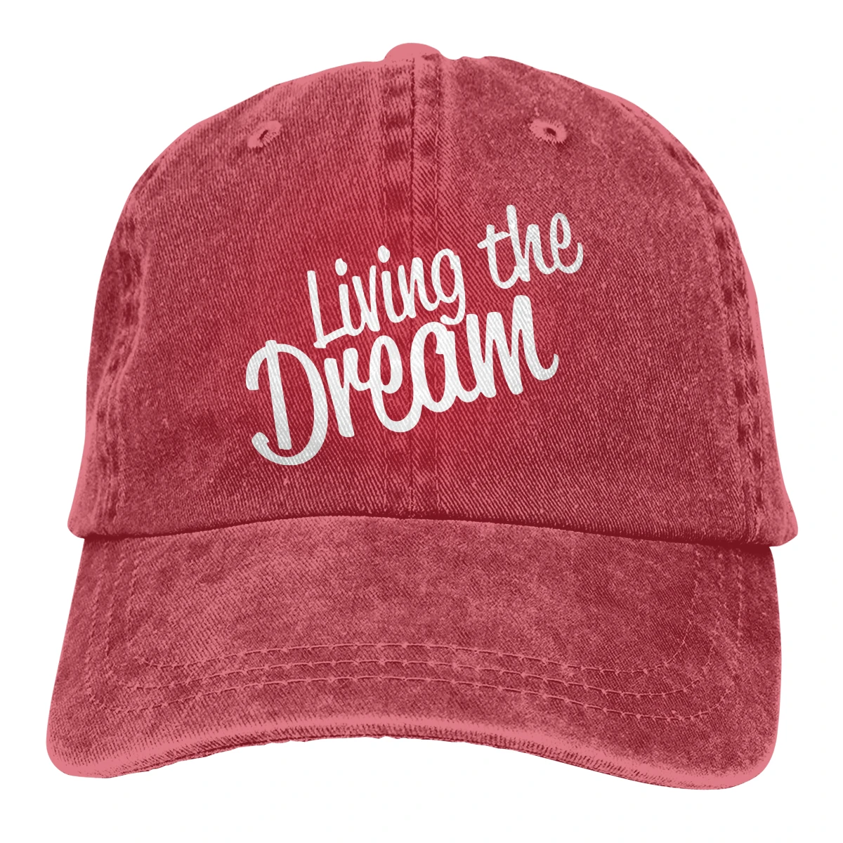 Жизнь мечта Casquette черный унисекс Мужские Женские джинсовые бейсболка с ремешком кепки Регулируемый Гольф папа шляпа