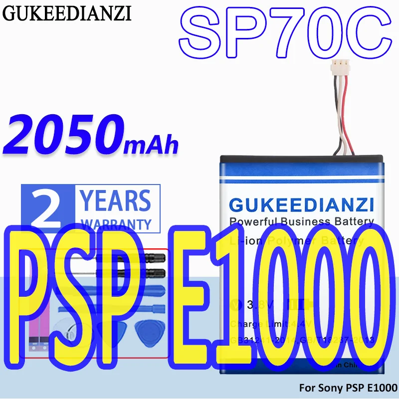 High Capacity Gukeedianzi Battery Sp70c 2050mah For Sony Psp E1000, Psp