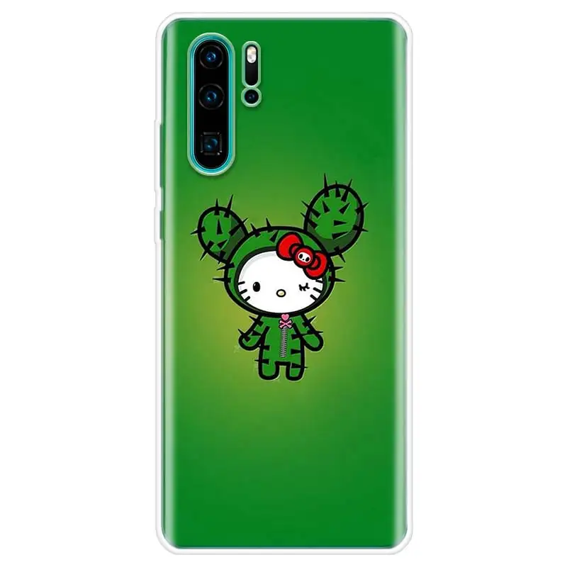 Мягкий чехол для телефона Erilles с рисунком hello kitty huawei P30 P20 P10 Lite Pro P Smart Z 2019 mate 30 10 20