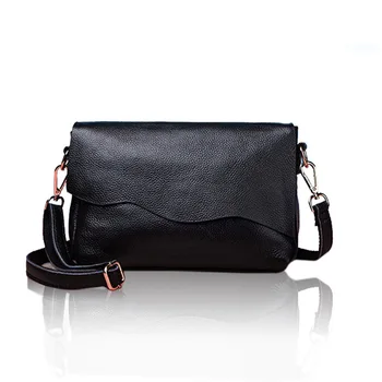 

2019 New Korean Head Layer Leather Calf Bag Ladies Casual Slant Bag Simple Shoulder Bag