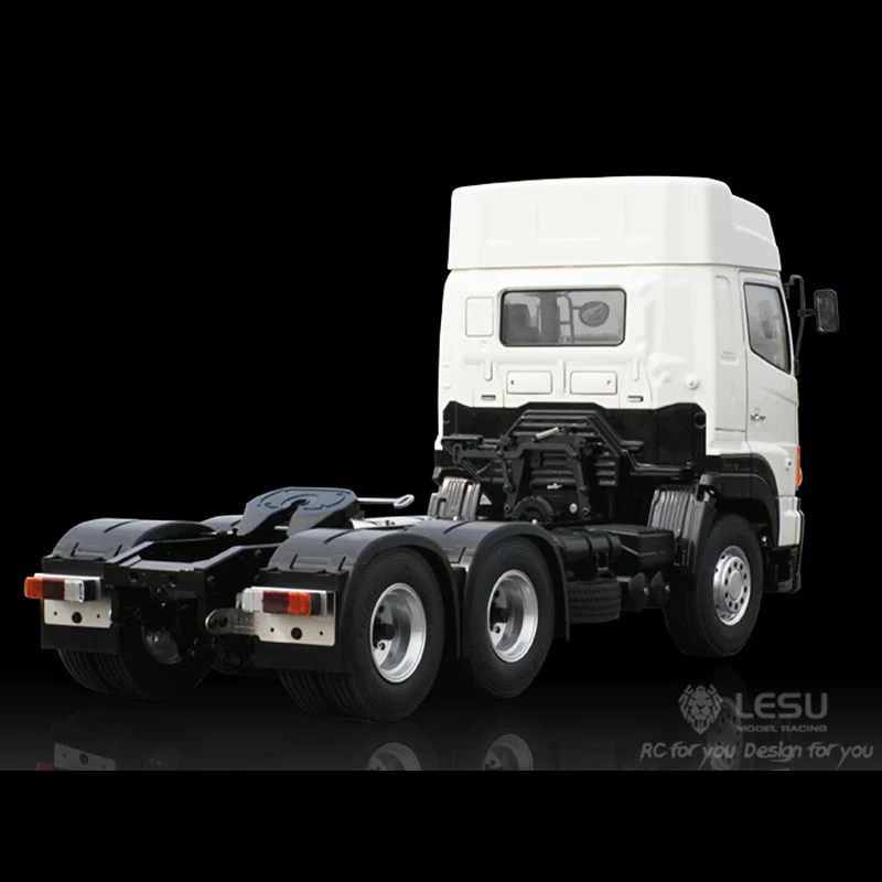 1/14 LESU Hino700 6x4 RC трактор прицеп грузовик с металлическим шасси